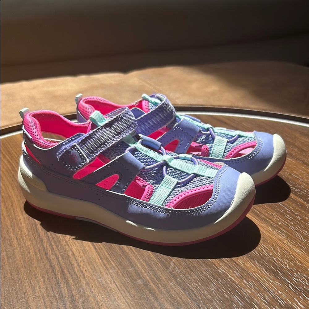 Stride Rite Purple and Pink Sandals with Protective Toe